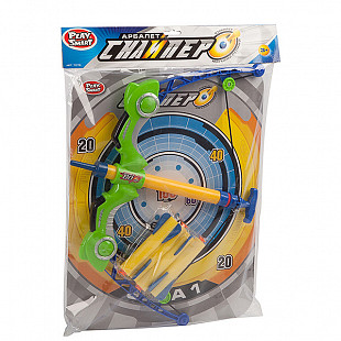 Арбалет с мишенью и мягк. шарами Play Smart 7078 1шт (в ассортименте)