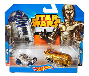 Набор машинок Hot Wheels Звездные войны R2-D2 и C-3PO (CGX02)