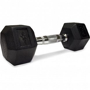 Гантель гексагональная Starfit Pro DB-301 обрезиненная 4 кг black