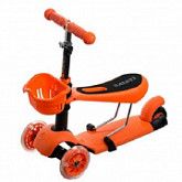 Самокат-беговел RS iTRIKE 3 в 1 orange