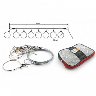 Кукан Akara Fishing Expert на тросе 9035 4 м 8 шт