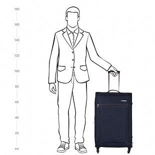 Чемодан большой Polar 28" 3-ой Р3101 dark grey