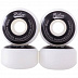 Комплект колес для скейтборда Ridex SB 100A 52x32 white/black