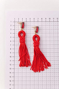 Серьги Bradex Кисти AS 0160 red