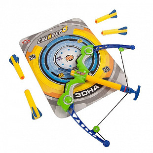 Арбалет с мишенью и мягк. шарами Play Smart 7078 1шт (в ассортименте)