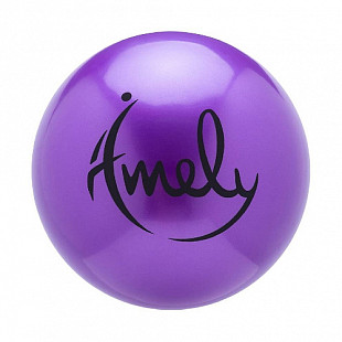 Мяч для художественной гимнастики Amely AGB-201 15 см purple