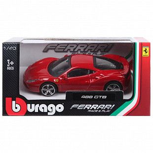 Машинка Bburago 1:43 Ferrari 488 GTB (18-36000/18-36023) red