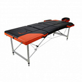 Массажный стол Atlas Sport складной 3-с ал рельефный Orange/Black