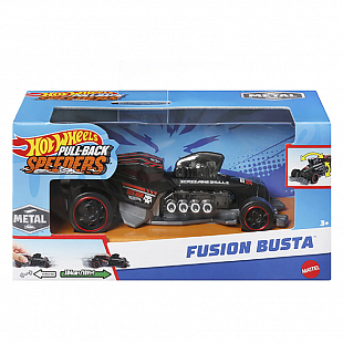 Машинка Hot Wheels 1:43 Pullbacks Fusion Busta (HPT04 HPR83)