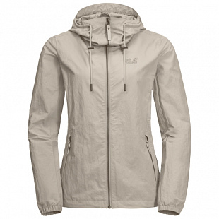 Ветрозащитная летняя куртка женская Jack Wolfskin Lakeside Jacket W dusty grey