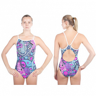 Купальник спортивный женский Mad Wave Nera gray