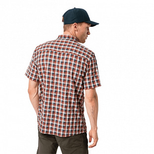 Рубашка мужская Jack Wolfskin Napo River Shirt saffron orange checks