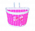Велокорзина передняя Ausini VT18-14091 pink/white