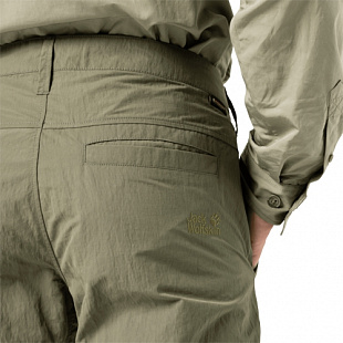 Ветрозащитные брюки мужские Jack Wolfskin Lakeside Pants M khaki