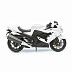 Мотоцикл Maisto 1:12 Kawasaki ZX-14R (31101) black/white