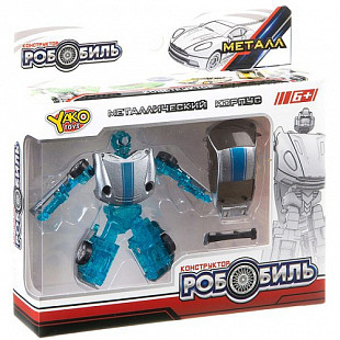 Конструктор YAKO Робомобиль M6478 light blue/silver
