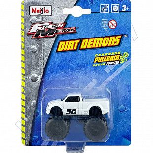 Машинка инерционная Maisto Dirt Demons PC5G (15030) white