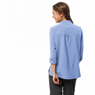 Рубашка женская Jack Wolfskin Victoria Roll-Up Shirt W shirt blue