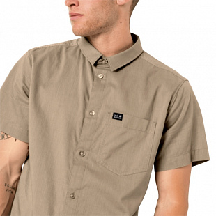 Рубашка мужская Jack Wolfskin Nata River Shirt M sand dune stripes