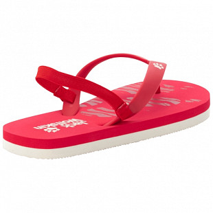 Вьетнамки детские Jack Wolfskin Eezy K red / white sand