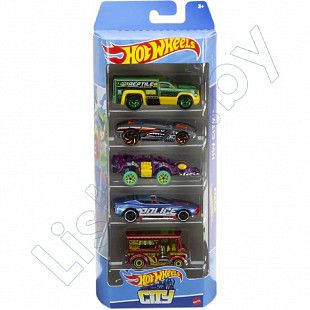 Набор машинок Hot Wheels City 5 шт. (1806 HTV39)