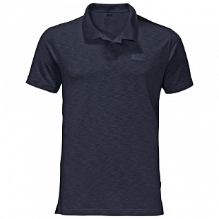 Рубашка поло мужская Jack Wolfskin Travel Polo Men night blue
