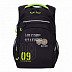 Рюкзак школьный GRIZZLY RB-050-2 /1 black/light green