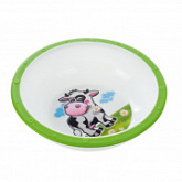Тарелка Canpol babies Пластиковая 270 мл Коровка 4/416 Green