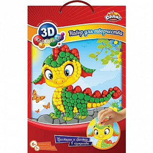 Набор для детского творчества Dalis Мозаика из пластилина Дракоша MC-302