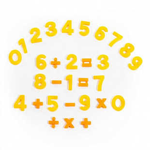 Набор Полесье Первые уроки на магнитах 20 цифр + 10 знаков 70647