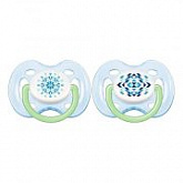 Пустышка силиконовая Avent Free Flow 2 шт SCF180/25