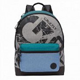 Городской рюкзак GRIZZLY RX-022-1 /1 grey/green/jeans
