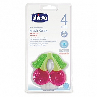 Игрушка-прорезыватель Chicco Fresh Relax Вишня 4+ мес 00071520300000