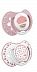 Набор Lovi Retro Baby Пустышка силиконовая 6-18 мес 2шт + Держатель 0145 Girl