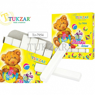 Мелки Tukzar белые 6 шт TZ 7954