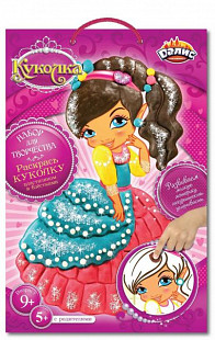 Набор для детского творчества Dalis Раскраска из пластилина Кукла Вика MC-204