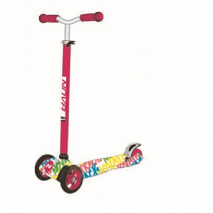 Самокат-кикборд Novatrack RainBow Start Graffiti Подростковый 120.NRAINBOW.WPN20