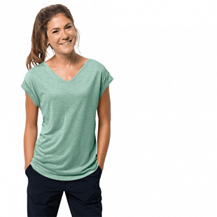 Футболка женская Jack Wolfskin Coral Coast T W light jade