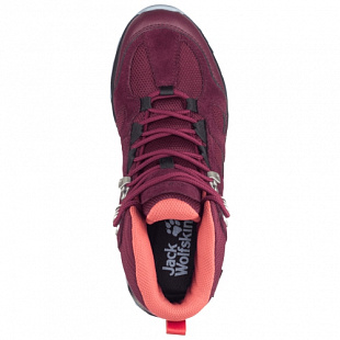 Водонепроницаемые кроссовки женские Jack Wolfskin Vojo Hike Xt Texapore Mid W burgundy / phantom