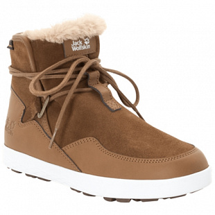 Полуботинки женские Jack Wolfskin Auckland Wt Texapore Boot W desert brown / white