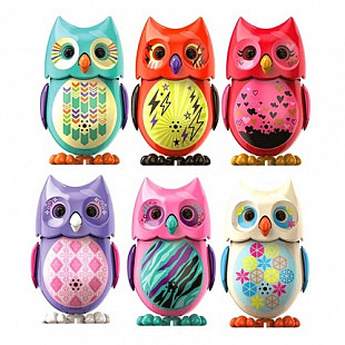 Игрушка Digifriends Сова с кольцом, голубая с серыми крыльями 88285-2