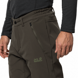 Брюки мужские Jack Wolfskin Zenon Softshell Pants Men dark moss