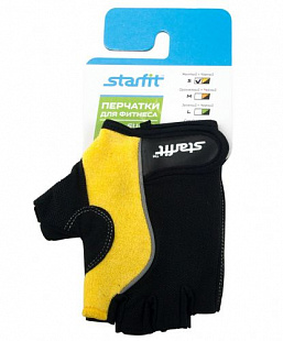 Перчатки для фитнеса Starfit SU-108 Yellow/Black