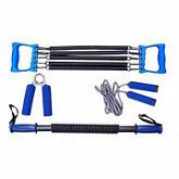 Набор эспандеров 4 в 1 (скакалка,2 кистевых,пятипружинный,палка пружинная) TS401