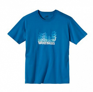 Футболка Jack Wolfskin Echo Logo T Men blue