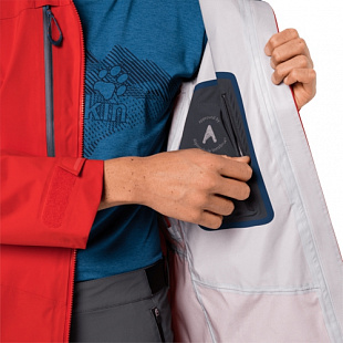 Куртка мужская Jack Wolfskin Exolight Pro Jacket M lava red