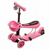 Самокат-беговел RS iTRIKE 3 в 1 pink