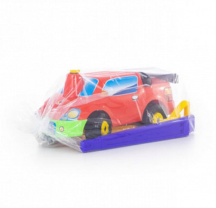 Автомобиль-каталка Полесье Пикап с ручкой №4 72092 Red