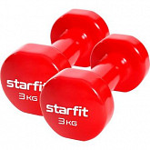 Набор гантелей виниловых Starfit Core DB-101 3 кг red