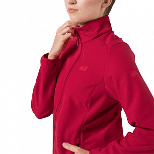 Куртка ветрозащитная женская Jack Wolfskin Northern Pass Women scarlet